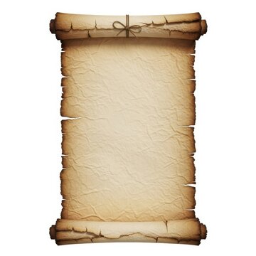 Old parchment paper with aged scroll effect
