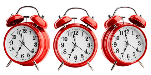 red Alarm Clock, isolated