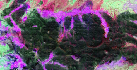 Fluid Color Explosion in Modern Acrylic Brush Design © Roman