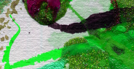 Creative Acrylic Waves Bursting in Vibrant Dye Effects © Roman