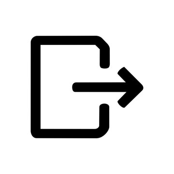 exit icon button