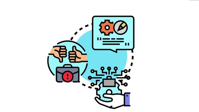 Marketing copy creation process involves planning content, receiving feedback like thumbs up or down, and implementing digital optimization for effective communication strategies