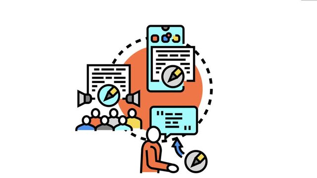 People creating engaging communication and copywriting strategies for digital marketing, developing online content and advertisements for audience reach across various platforms