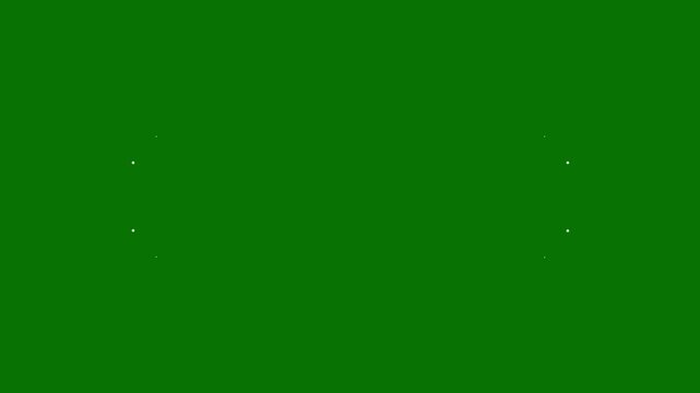 White glowing light streak flowing rapidly with sparkling particles, green background magical bokeh shimmer and glitter star trail transition, elegant luminous dust effect for abstract 4k