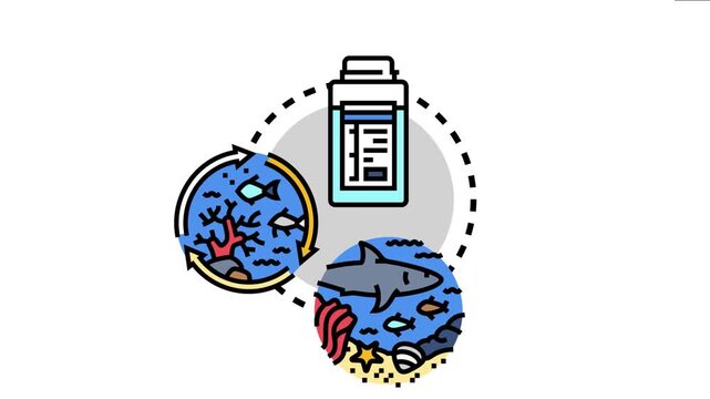 Marine biodiversity field survey concept visualizing environmental research, ecosystem studies, and oceanology efforts for conservation and ecology