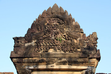 Obraz premium ruined buddhist and hindu khmer temple (banteay samre) in angkor in siem reap in cambodia 