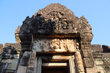 Obraz premium ruined buddhist and hindu khmer temple (banteay samre) in angkor in siem reap in cambodia 