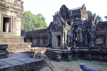 Obraz premium ruined buddhist and hindu khmer temple (banteay samre) in angkor in siem reap in cambodia 