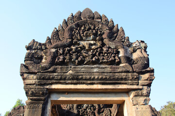 Obraz premium ruined buddhist and hindu khmer temple (banteay samre) in angkor in siem reap in cambodia 