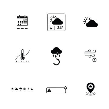 Hand-drawn black and white icons set for sleep, time, and medical health symbols vector illustration