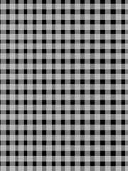 Fototapeta premium Black gingham background. Warm cheerful plaid background. Black checkered texture. Classic checkered textile background for picnic, fashion, and summer designs.