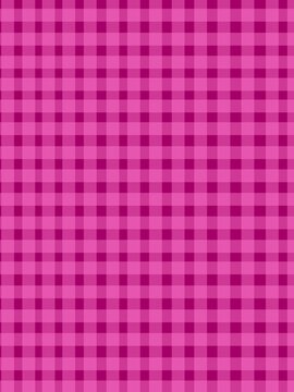 Pink gingham background. Warm cheerful plaid background. Pink checkered texture. Classic checkered textile background for picnic, fashion, and summer designs.