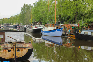 Noorderhaven canal, one of Groningen’s most beautiful and historic tidal harbors © Herceg