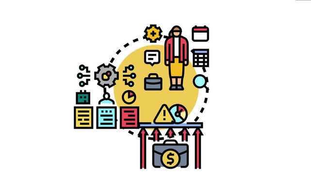 Professional person managing various business tasks, project duties, and financial responsibilities, symbolizing complex workload organization and multitasking in a challenging environment