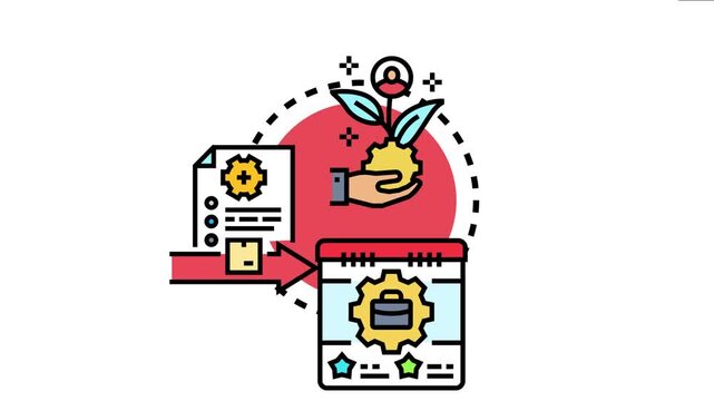Project team implementing business plan with documentation, scheduling, and development for successful task completion, achieving important goals and operational growth
