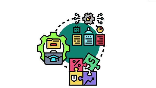 Management strategy alignment combining business processes, organizational structure, and financial goals for effective project implementation and overall company growth