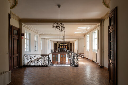 stairwell in mansion