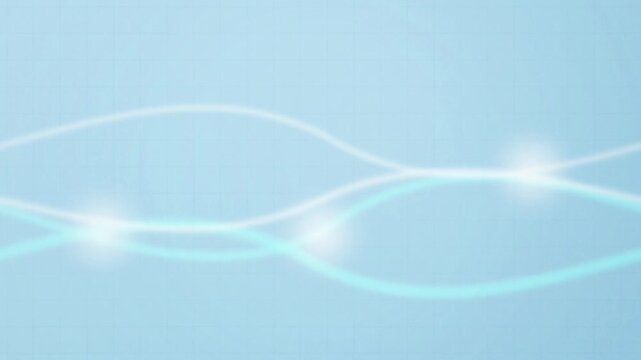 Glowing collagen fibers undulating seamless loop motion background