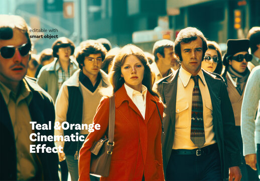 Teal and Orange Cinematic Photo Effect
