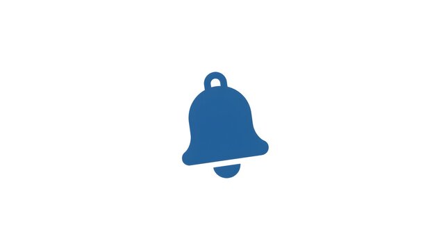notification symbol isolated on white, black notification bell icon isolated on white background, simple bell notification symbol isolated on white, black alarm bell icon for alerts and notifications