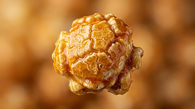 Caramel Popcorn Close-up Macro Sweet Snack Food