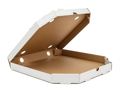 Empty pizza box ready for freshly baked pizza delivery box opened pizza container