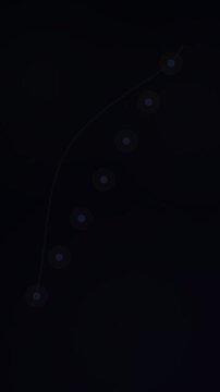AI Research Console Premium Gradient SaaS Interface Vertical Animation