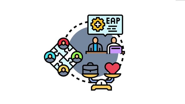 Employee assistance program offering support to workers, promoting mental health, teamwork, and a balanced lifestyle with careful planning and personal well being