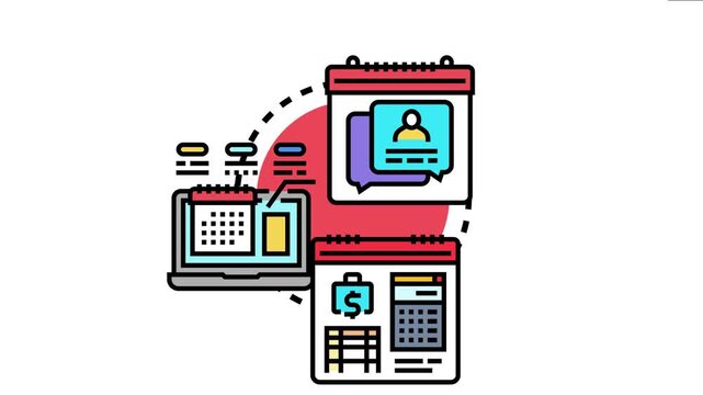 Publishing team managing editorial content workflow, setting deadlines, and budgeting expenses using a digital calendar and collaborative communication tools for a monthly magazine production