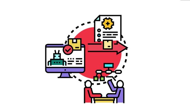 Business people are discussing a project, involving custom development and automated processes, bespoke manufacturing and personalized service delivery for tailored solutions