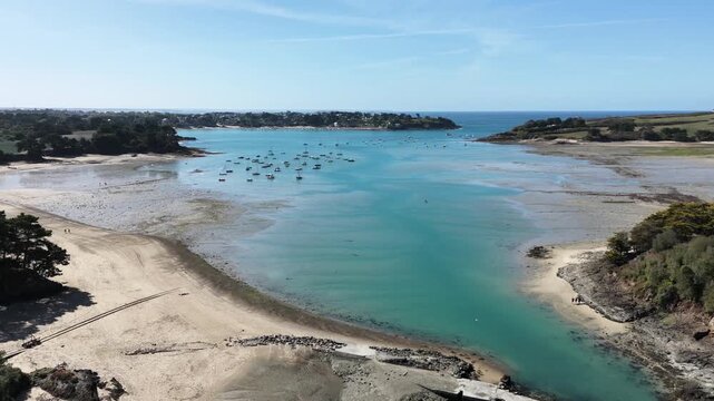 C&ocirc;te d'Emeraude en Bretagne, Saint-Coulomb - prise de vue drone