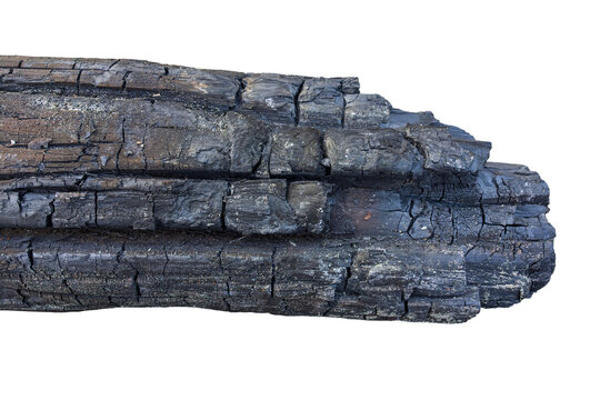 detailed texture of burnt timber showing black carbonized cracks and scorched firewood patterns