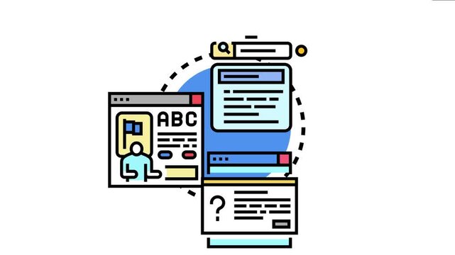 Ai system generating creative content and providing helpful instructions through various user interface elements for queries, profile information, and search inputs