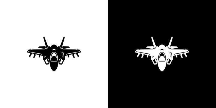 F-35 Stealth Fighter Jet Icon Set