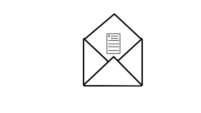 Mail icon, Email, post, letter, envelope,new message isolated on transparent background.