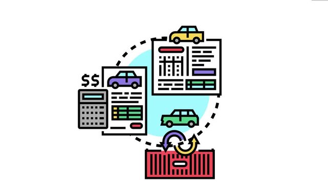 Examining vehicle odometer readings for integrity, documenting car details on inspection forms, calculating costs, and managing the global movement of automobiles