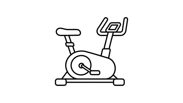 Exercise stationary bicycle for indoor fitness and cardio workouts.