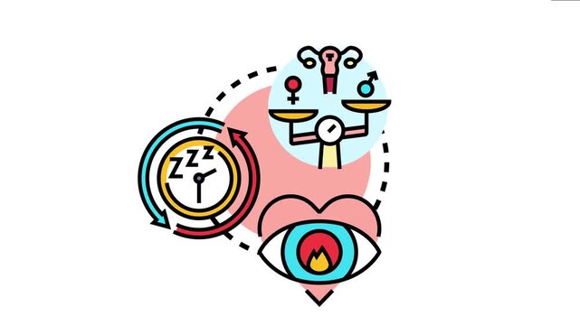 Midlife hormone changes bringing imbalance in men and women, affecting sleep patterns, body temperature regulation, and emotional well being during aging process