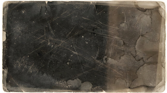Grunge Texture Overlay, Distressed Black Paper Background, Vintage Effect, Aged Surface, Dark Aesthetic