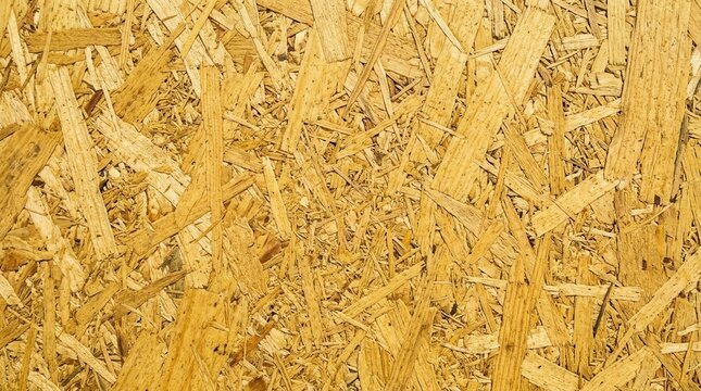 Textured Wood Panel Background With Interlocking Wood Shavings