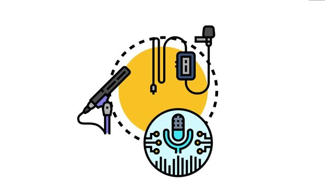 Microphone searching for voice, sound, and audio using modern speech recognition technology and recording equipment