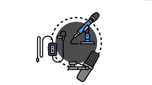 Voice query device with three different sound capturing equipment. Including a condenser microphone. A lavalier microphone. And a dynamic microphone