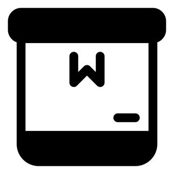 Box icon for package, storage and delivery