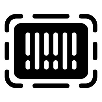 Barcode icon for product, scanning and inventory