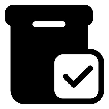 In stock icon for inventory, availability and retail