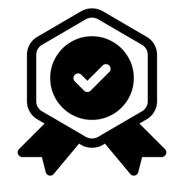 Guarantee icon for warranty, protection and assurance