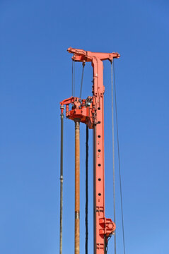 Piling rig hydraulic hammer