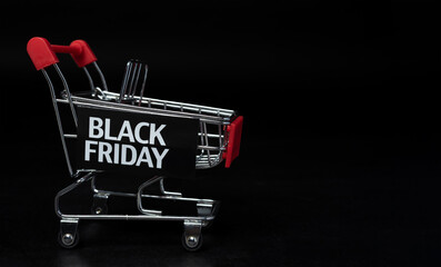 Shopping cart displaying black friday concept for sales © Kenneth Arrieta 