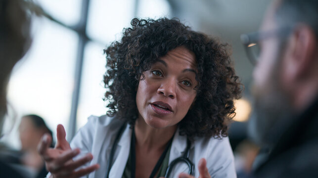 Doctor Talking with Patient During Medical Consultation
