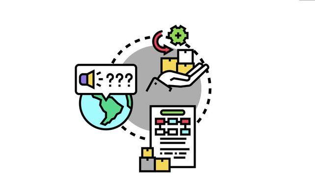 Merchandise availability concept global product distribution and inventory management, with logistics, stock control, and demand forecasting elements